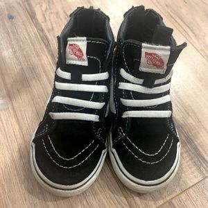Vans sk8 high top shoe- toddler size 8